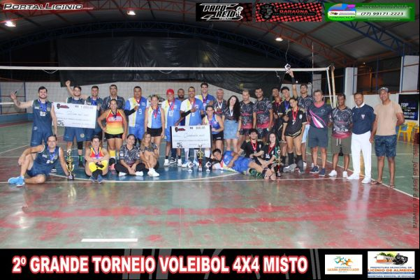 Licínio de Almeida: 2º GRANDE TORNEIO VOLEIBOL 4X4 MISTO É REALIZADO COM SUCESSO.