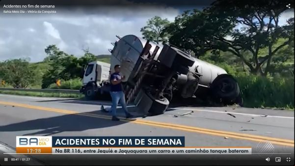 Bahia tem três mortes em acidentes no fim de semana; vítimas tinham entre 12 e 60 anos