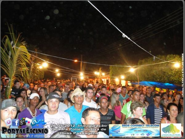 Inauguração da Quadra Poliesportiva de Duas agens