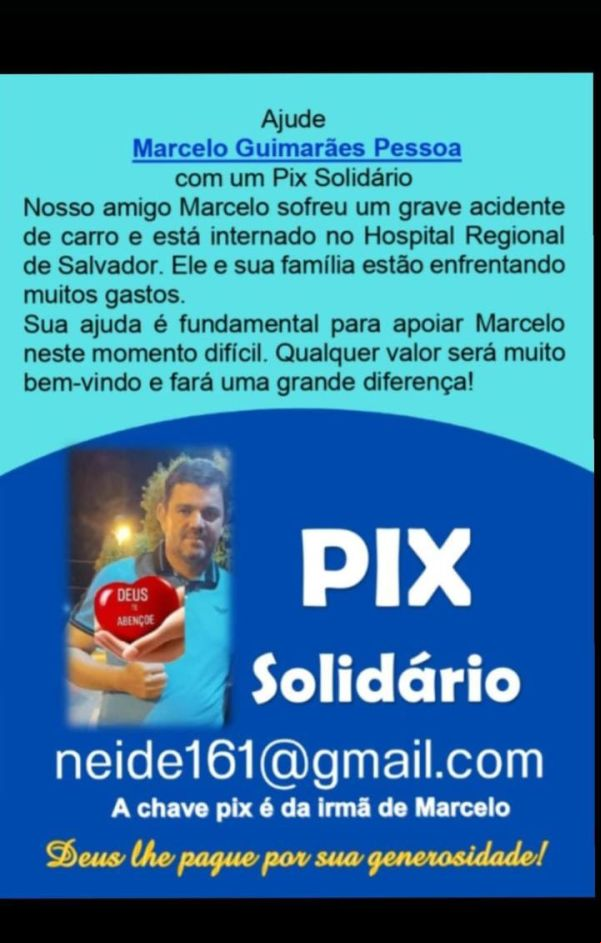 Solidariedade em ação: Marcelo Guimarães Pessoa precisa de sua ajuda para se reerguer