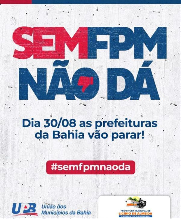 Prefeitos do Nordeste entram em greve por queda em ree de fundo dos municípios